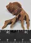 Beautiful Hand Carved Wood Asian Small Koi Fish