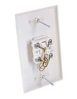 1-port Rj11 6p4c Smooth Telephone Phone Jack Face Wall Plate - White