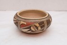 Antique Hopi Pottery Bowl Polychrome Pot Dish Vase Native American Indian 6 