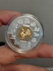 2005  15 Canada Year Of The Rooster Uncirculated Sterling Silver Proof Coin