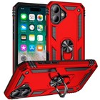 Tempered Glass   Ringstand Hybrid Cover Case For Apple Iphone 16 Plus 6 7 Inch