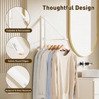 Clothes Drying Rack  Laundry Room Wall Mounted Retractable White 