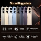 Unlocked Cell Phone 16 Pro Max 5g 6 8  128gb Smartphone Android Cheap Phone