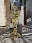 Antique Continental Folding Bronze And Brass Cameo Fireplace Screen