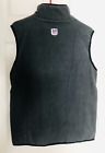 Nfl Team Apparel Men s Fleece Full-zip Vest Size Small Color Gray Nfl Logo Nwt