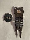 Crosshairs Divot Tool   Karsten Ping 1  Flat Coin Style Golf Marker - A Beauty 