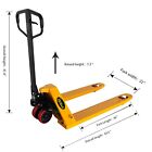 Apollolift Narrow Aisle Manual Pallet Jack 21 x48  Fork 5500lb Hand Pallet Truck