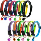 Reflective Led Dog Collar Adjustable Nylon Night Safety Light Up Collar For Smal