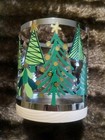 Nib Yankee Candle Metal Trees Lg Jar Candle Holder  Wood Base 