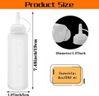 8 Oz Plastic Squeeze Bottles 12 Pack For Condiments  Bbq  Crafts