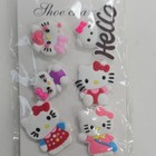 Hello Kitty Pvc Multicolor Cartoon Shoe Charms Set  6 Pieces