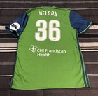 Seattle Sounders 2 Game match Worn used 2016 Usl Soccer Jersey -nelson  Mls Nasl
