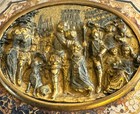 Antique 19th C Victorian Renaissance Revival Gilt Metal   Silk Lined Coin Purse