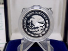 1985 Mexico Proof 25 Peso  925 Silver Coin Mexico 86  world Cup  Case   Coa