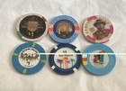 Vtg Las Vegas Casino  1 Chips Mirage Flamingo Caesars Bay Circus Montelago 1970s