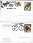 Buffalo And Pony Express  2 Legends 0f The West F d of I  Postcards  Free Ship 