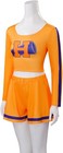 Buffy Cheerleader High School Women Cheerleading Outfit Uniform Top And Shorts
