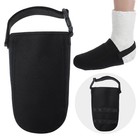 Cast Sock Cover For Foot  Non Slip Adjustable Toe Warmer  Black Nylon Walking