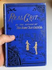Antique 1887 Real Grit Hocking Victorian Book Ornate Decorative Gilded Cloth