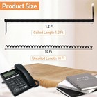 3pcs Phone Cord For Landline  10 Ft Uncoiled 1 2 Coiled Telephone Cord    