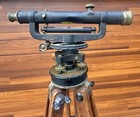 Vintage Early 1900 s David White Surveyor Transit Level W  Case   Wood Tripod