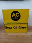 Vintage 1941 Ac Oil Filters Keep Oil Clean Dipstick Container With 15 Napkins