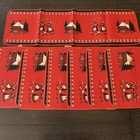 Vintage Table Runner   Placemat Set Scandinavian Folk Art Red Made In Germany