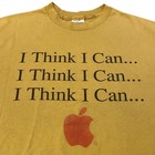 Vintage Apple Computer Shirt Mens Xl 90s 80s Hypercard I Think I Can Logo Tee