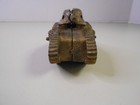 Antique Cast Iron Tank Coin Bank 1918 Original Gold Paint