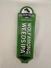 Lot Of 2 Golden Road Brewing Wolf Among Weeds   Wolf Pup 8  Beer Tap Handle