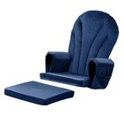 5pcs Velvet Glider Rocking Chair Replacement Cushion Set Soft Non-slip W Pockets