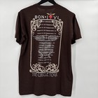 Bon Jovi The Circle Tour Adult Medium Brown Tshirt 2010