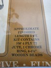 Vintage 5ft Macrame Jute Plant Hanger Kit New In Box Talisman Creations