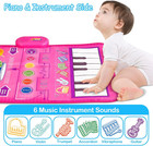 1 2 3 Year Old Girl Birthday Gift Toy 2 In 1 Musical Toys For Toddlers 1-3 Piano