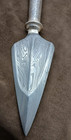 Beautiful Indian Antique Spear Made Up Of  Damascus Steel With Silver Wire Work