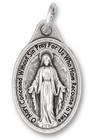 Caritas Et Fides Miraculous Medal Necklace 30  Stainless Steel Chain - Our Bl   