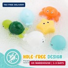 Bath Toys 6 Pcs No Hole Baby Bathtub Toys Toddler Bath Toy For Kids 1-3