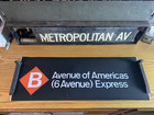 Ny Nyc Subway Roll Sign Mta Tribeca Art B Line Express 6 Avenue Americas Uptown 