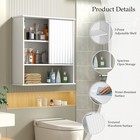 Marcytop Wall Mount Bathroom Cabinet Storage Organizer Medicine Cabinet White
