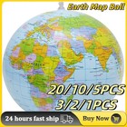 16  Large Inflatable World Earth Globe Atlas Map Geography Beach Ball Toy Party