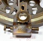 Brass Ship Sextant J  Scott London Marine Instrument In Wooden Box  Antique Gift