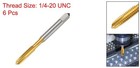 6pack 1 4-20 Unc B2 Spiral Point Thread Tap Titanium Coated Threading Tool