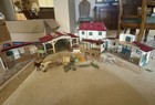 Schleich Horse Barn  Stable  Trailer  And Home Set Accessories Lot