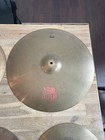 Vintage Red Label Early Sabian Cymbal Set 20    Ride 16    Crash 14    Hi Hat Set Nice