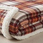 Reversible Sherpa Fleece Throw Blanket Plaid Couch Decor Cozy Soft Warm New