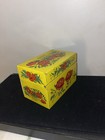 Vintage 1960s Recipe Metal Tin Box Gold Floral Design Syndicate Manufacturing
