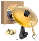 Car Cymbal Air Vent mini Car Drum Crash Cymbal Set With Mini Drum 1pcs Gold