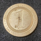  1 Venetian Hotel Casino Vintage Slot Token Old Gambling Dollar Las Vegas Nevada