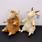 Jellycat Herbie Highland Cow   Ginny Goat Bundle     Retired Fuzzy Plush Toys Nwt