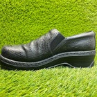 Klogs Naples Womens Size 9 Black Casual Classic Leather Slip On Clogs Shoes